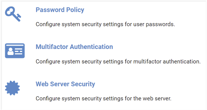 Security options