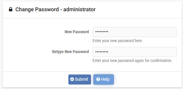 Change Password Help