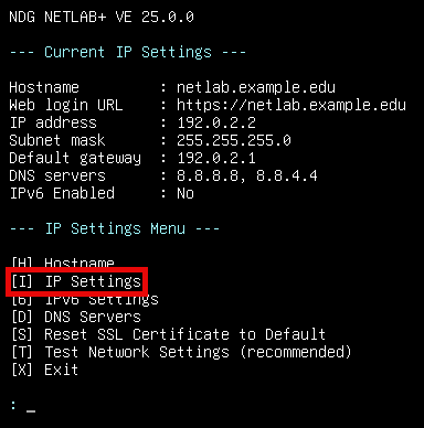 Network Settings