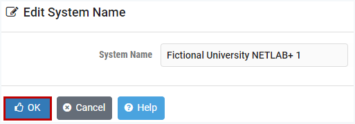 Edit System Name
