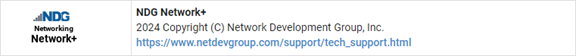 NDG Network+ Pod Type