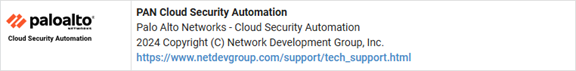 Palo Alto Networks Cloud Security Automation Pod Type