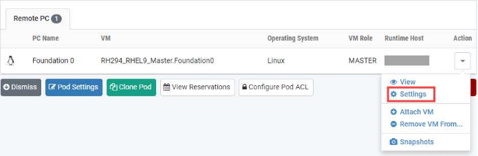 Remote PC Settings